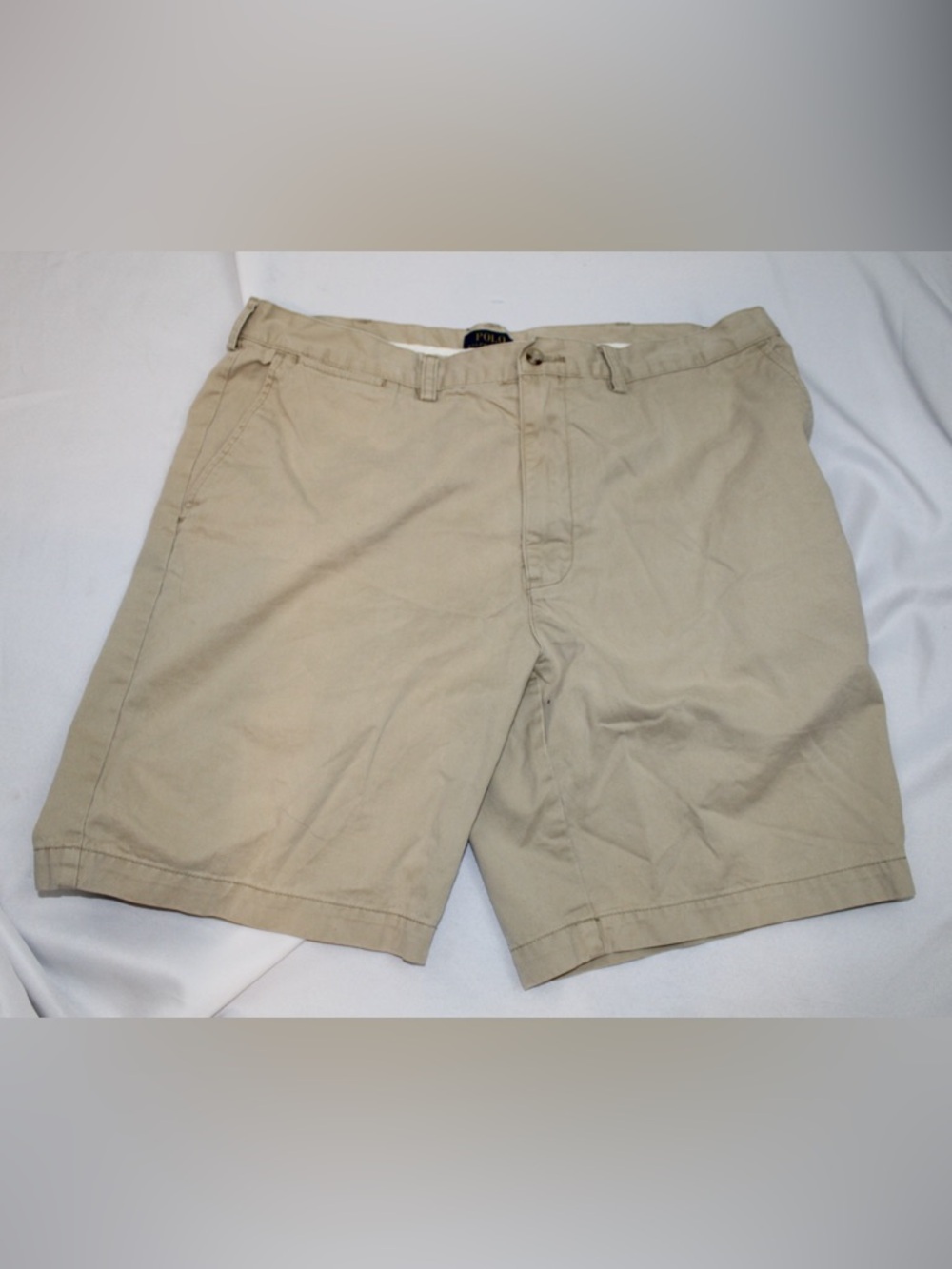 Ralph Lauren Polo Men’s Beige Flat Front Cotton Shorts
